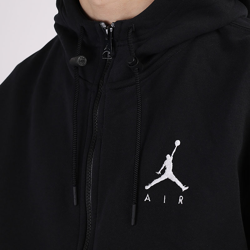 мужская черная толстовка Jordan Jumpman Air Fleece Full-Zip Hoodie CK6679-010 - цена, описание, фото 3